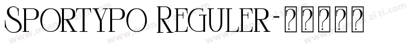 Sportypo Reguler字体转换